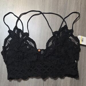 Free People Black Lace Bandeau